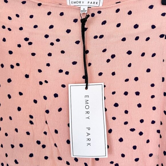 NWT Emory Park Polka Dot Slit Maxi Skirt - Size Small - Picture 3 of 12